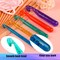 13 Size Crochet Hooks Set,Plastic Crystal Crochet Hook with Case,Large Crochet Hooks for Chunky Yarn Ergonomic Knitting Needles Crochet Needle